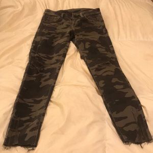 Zara camo jeans